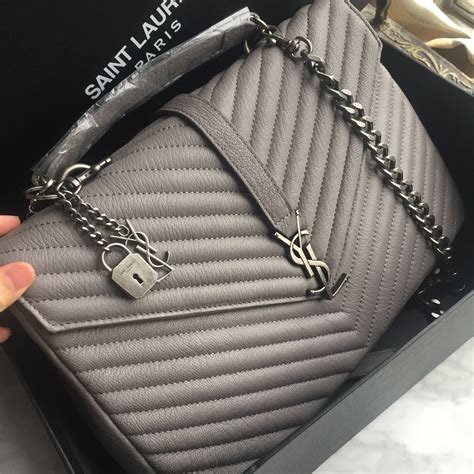 ysl college bag europe price|YSL college bag large grey.